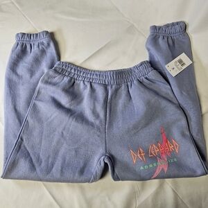 Def Leppard Purple Joggers Size‎ Small Girls